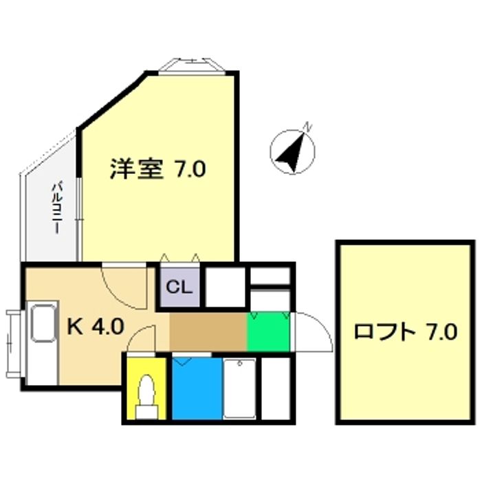 八反町ウイングの間取り