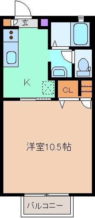 セゾンフローラ Gの間取り