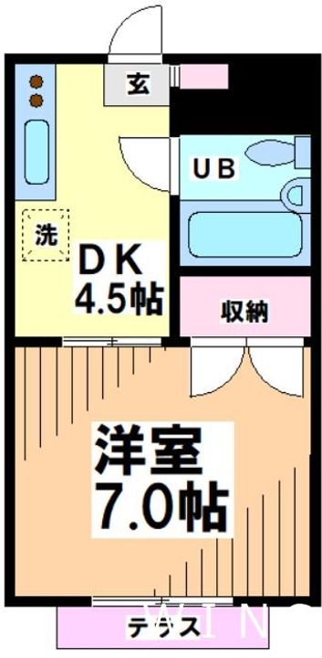 東京都中野区南台5(アパート)の賃貸物件の間取り