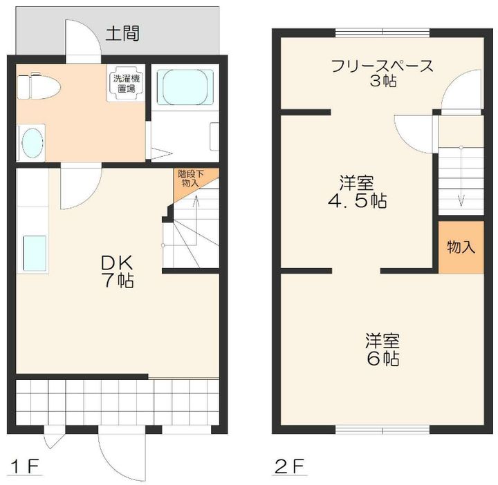 大阪府八尾市西山本町6(一戸建)の賃貸物件の間取り