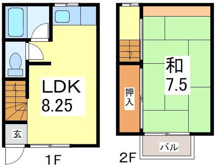 サンハイツ鈴木Bの間取り