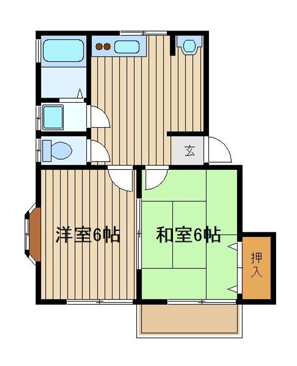 阿竹ハイムの間取り