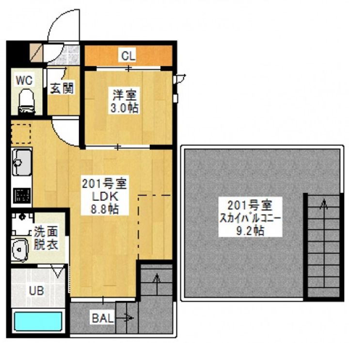 GRANDTIC solaの間取り