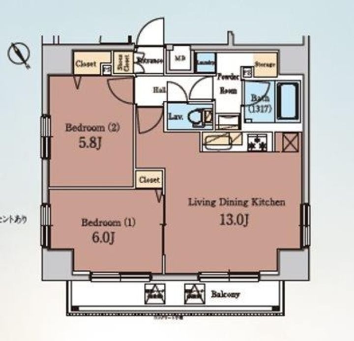 HY′s田端IIeastの間取り