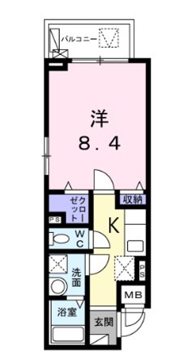 東京都大田区蒲田2(マンション)の賃貸物件の間取り