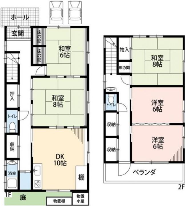 埼玉県熊谷市見晴町(一戸建)の賃貸物件の間取り