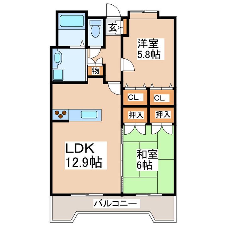 EVER一番館の間取り