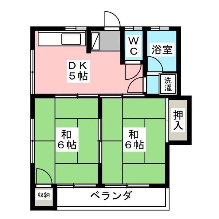埼玉県さいたま市中央区円阿弥7(アパート)の賃貸物件の間取り