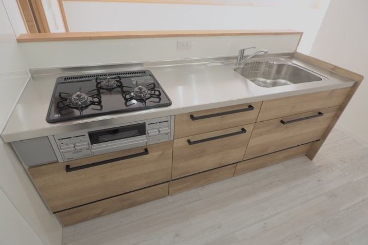 広島県広島市安佐南区緑井1(マンション)の賃貸物件のキッチン