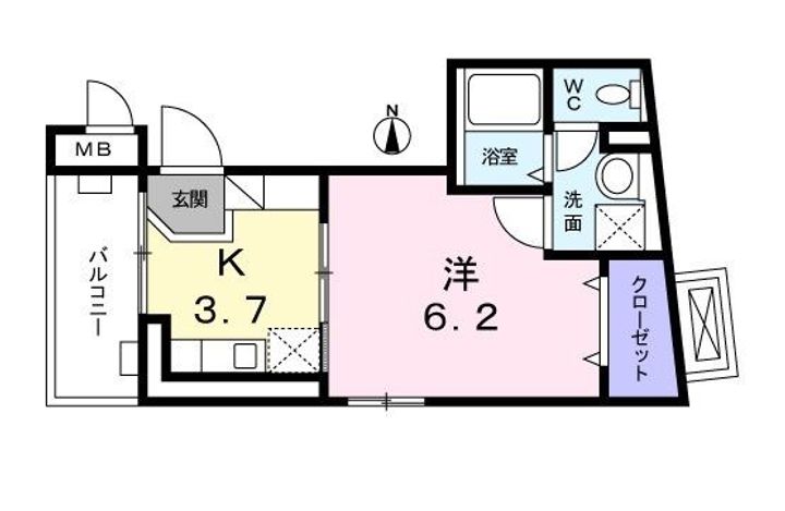 東京都練馬区東大泉4(マンション)の賃貸物件の間取り