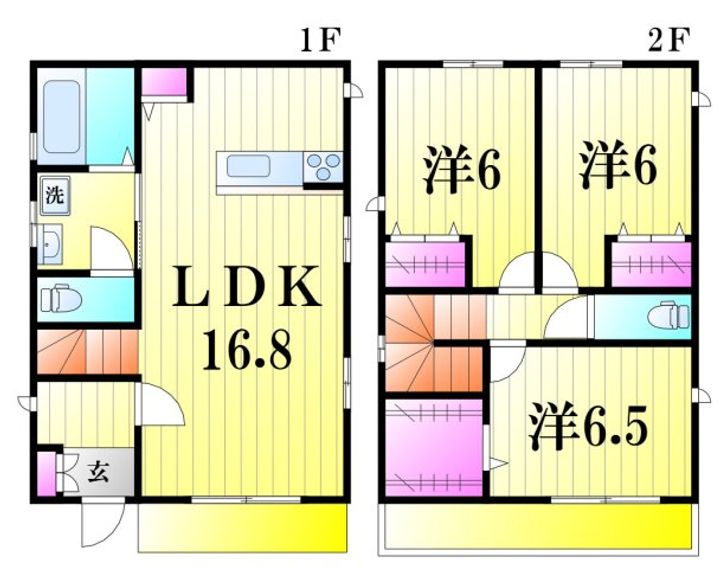 千葉県松戸市西馬橋広手町(一戸建)の賃貸物件の間取り
