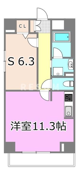 千葉県千葉市中央区今井2(マンション)の賃貸物件の間取り