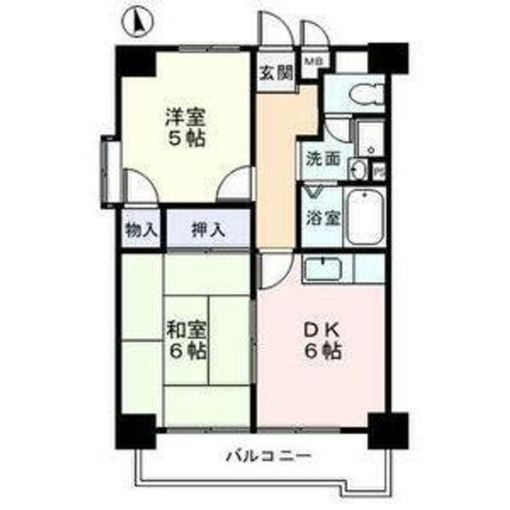 レスポアールEAST21thの間取り
