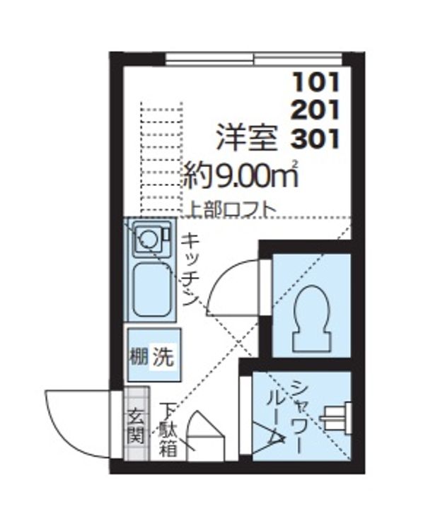 QUQURI IKEBUKUROの間取り