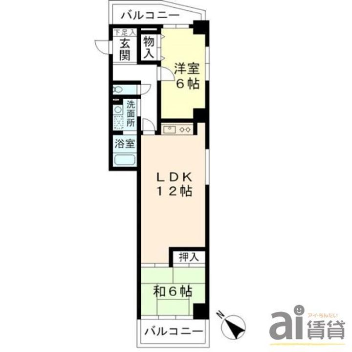 東京都西東京市南町1(マンション)の賃貸物件の間取り