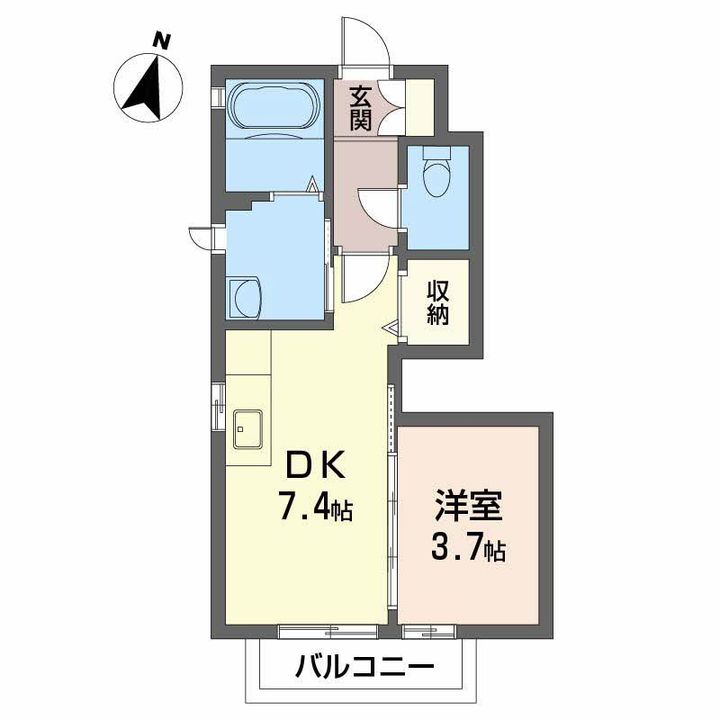シャーメゾンMAEDA A棟の間取り