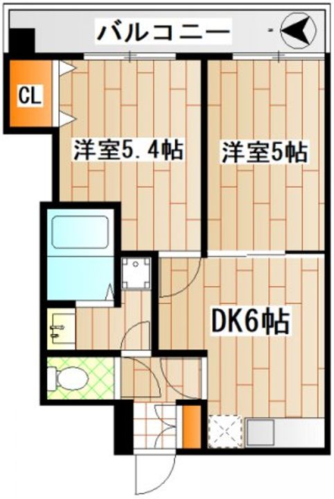 神奈川県川崎市高津区下野毛2(マンション)の賃貸物件の間取り