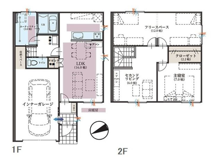 リースorレント/スターティングホーム経堂A棟の間取り