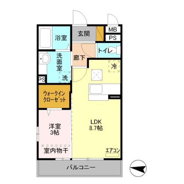 埼玉県戸田市本町4(アパート)の賃貸物件の間取り