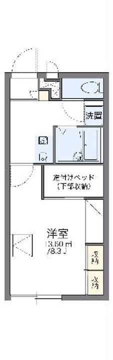レオパレスカサマの間取り