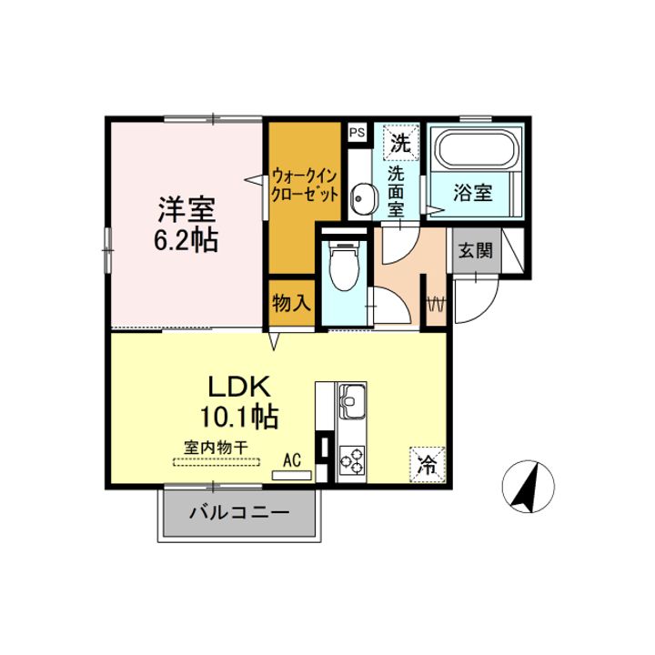 パークサイドhinataの間取り