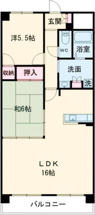 三重県名張市蔵持町原出(マンション)の賃貸物件の間取り