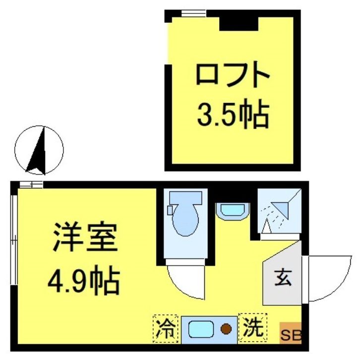 SUNNY HILLS 新小岩の間取り