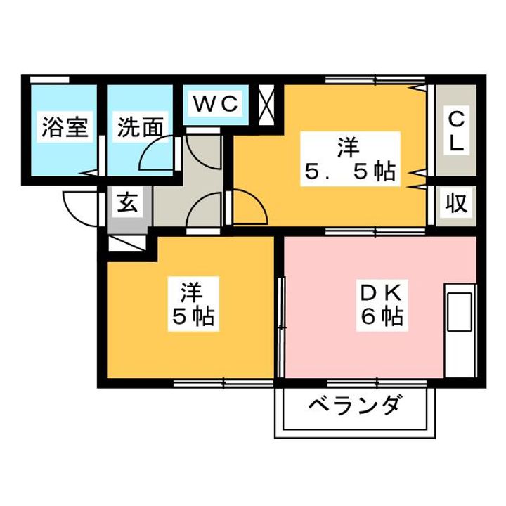 ドミール算所の間取り