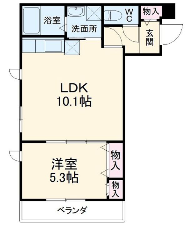花島ハイム1の間取り