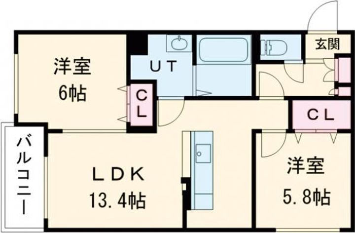 ツインクル1-10の間取り