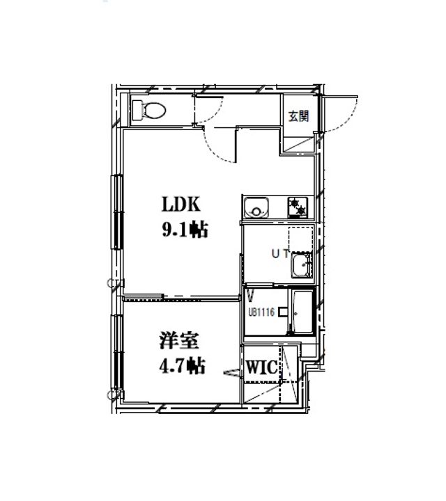 (仮称)二十四軒3-5 新築MS A棟の間取り