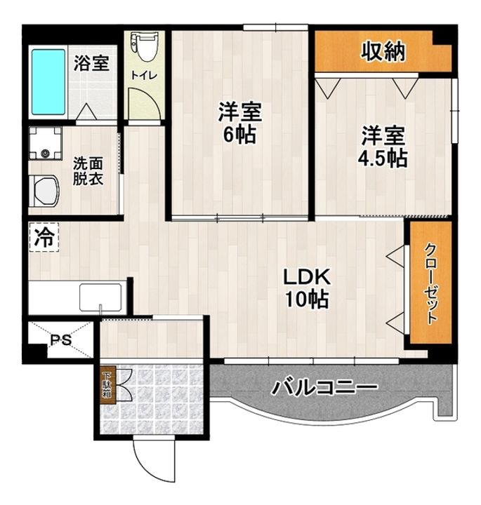 アイビーマンション若葉町の間取り