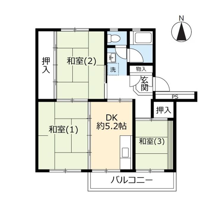 UR西上尾第二の間取り
