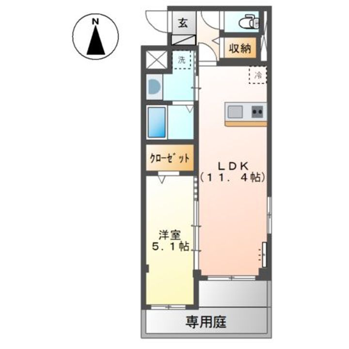 エスポワール松南の間取り