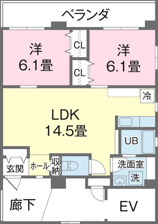 コンフォールMAKの間取り