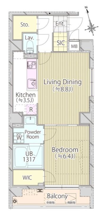 パークフロント新宿の間取り