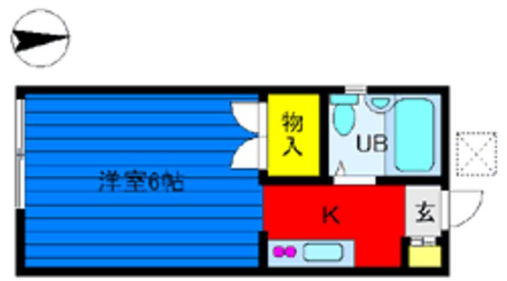 歩ハイツの間取り