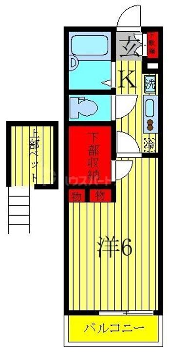 埼玉県さいたま市大宮区大原6(アパート)の賃貸物件の間取り
