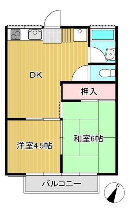 Kハイツの間取り