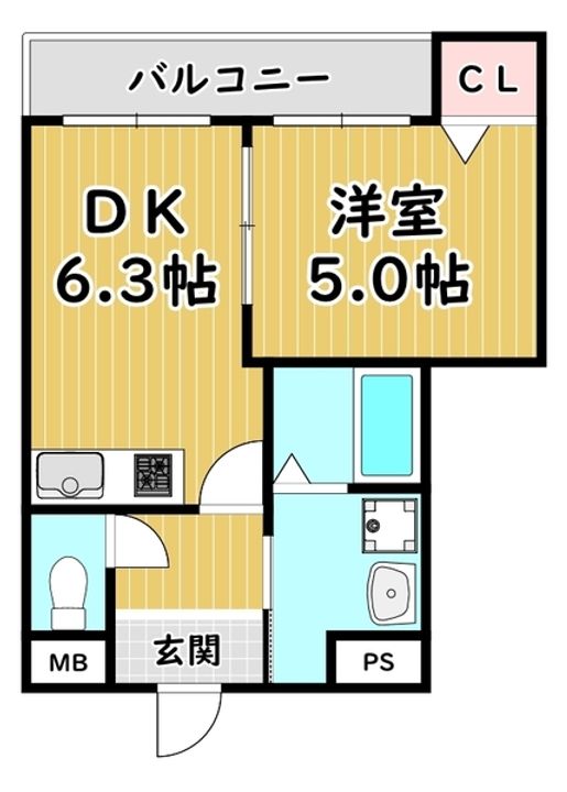 コンフォール姫里IIIの間取り