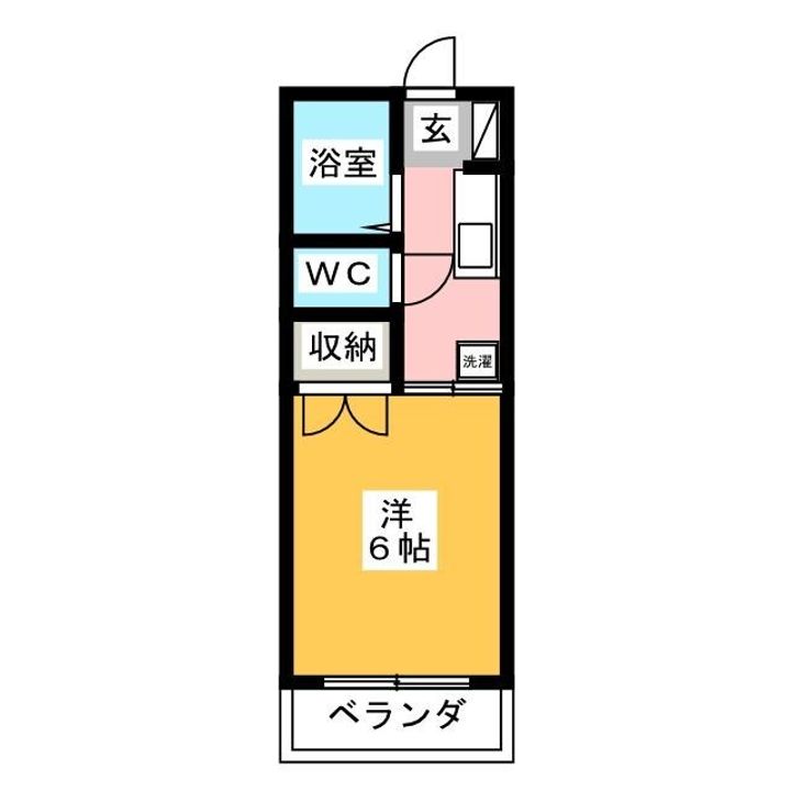 雅コーポAの間取り