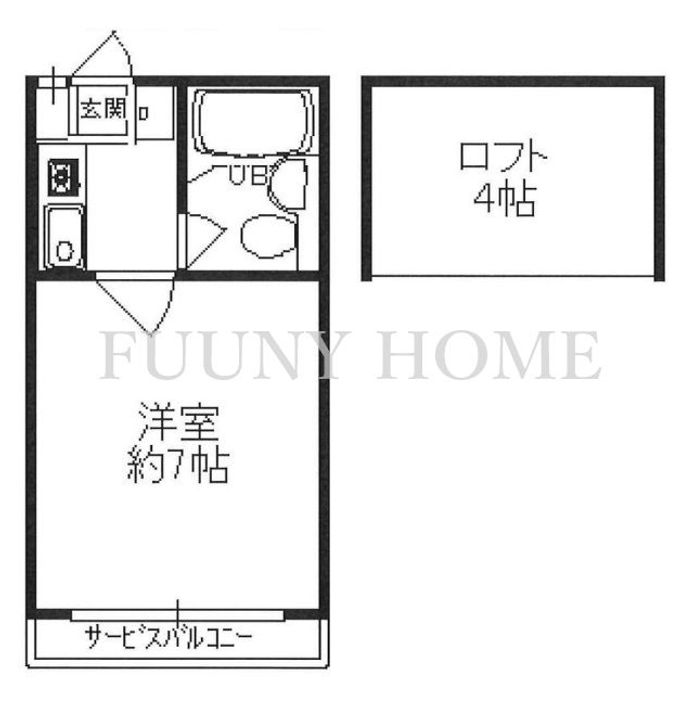 新日コーポの間取り