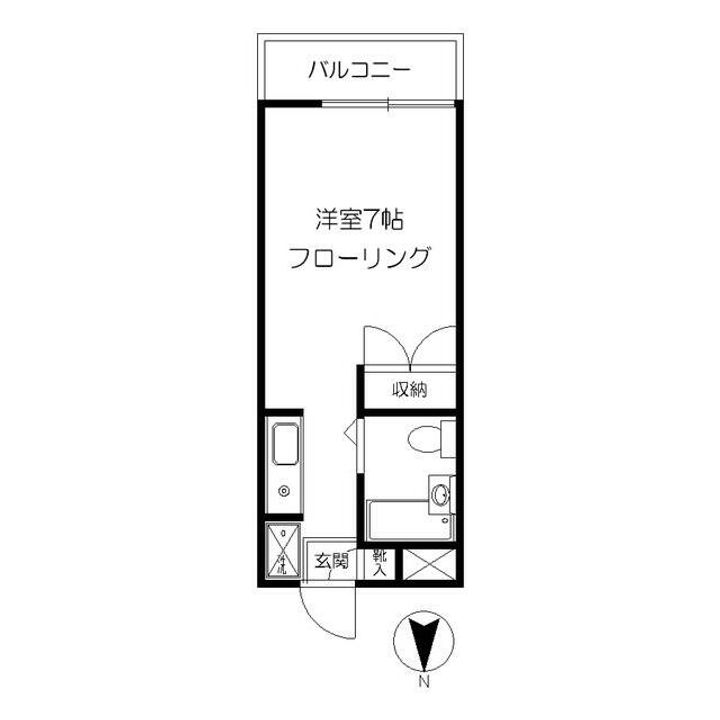 神奈川県横浜市戸塚区汲沢町(アパート)の賃貸物件の間取り
