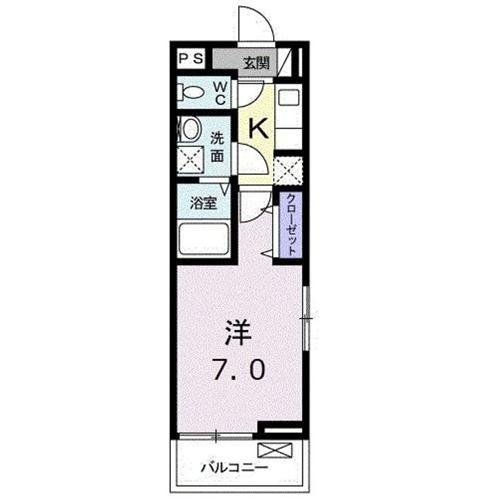広島県広島市安佐南区上安3(アパート)の賃貸物件の間取り