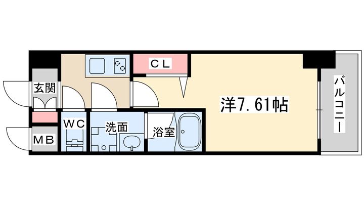 ブランシエスタ天満の間取り