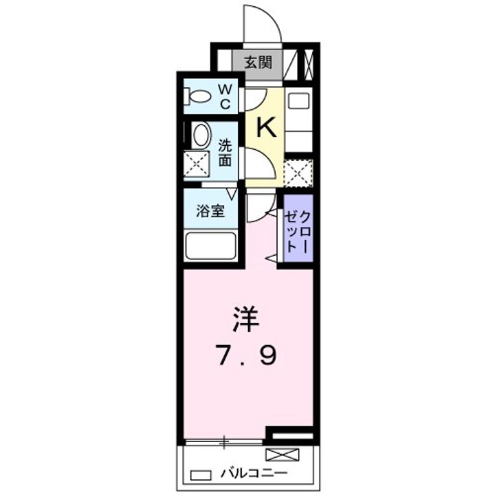大阪府門真市柳町(アパート)の賃貸物件の間取り