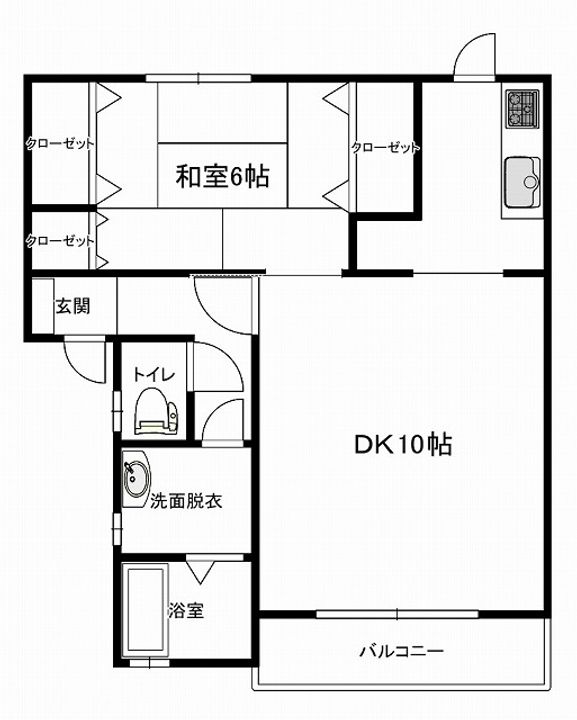 コーポさくらの間取り