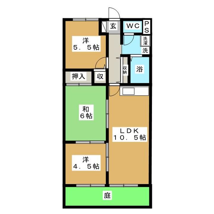 アーバンステイ森川Bの間取り