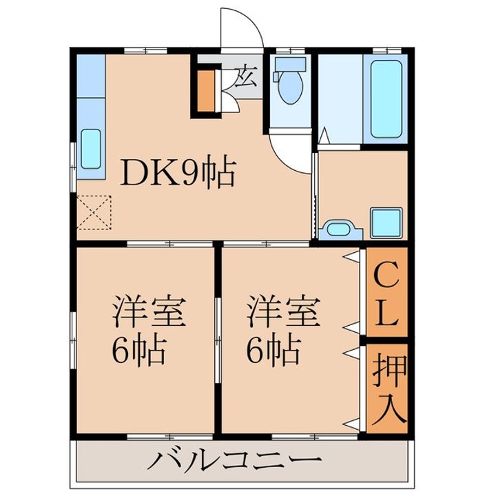 コーポNSK C棟の間取り