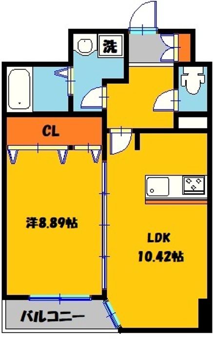栃木県宇都宮市元今泉2(マンション)の賃貸物件の間取り